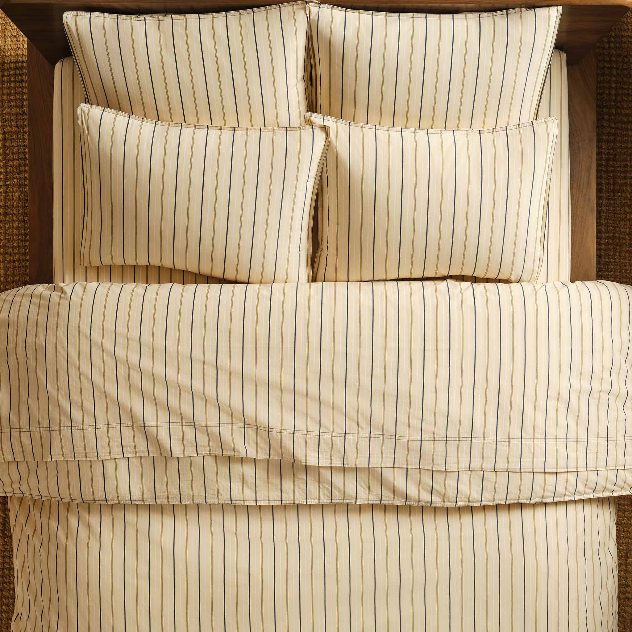 Washed Classic Percale Duvet Set