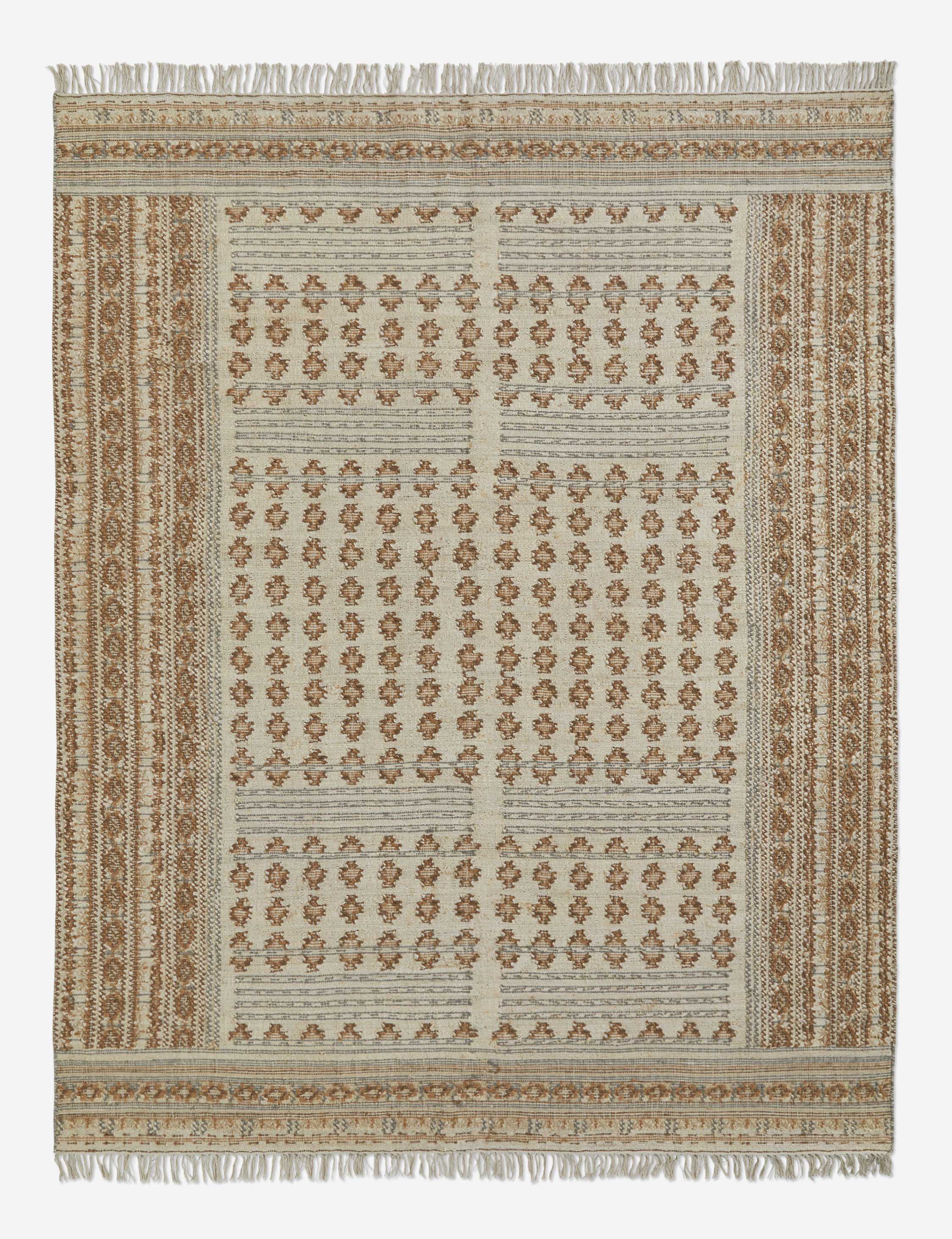 Tapis Keziah en jute tissé plat