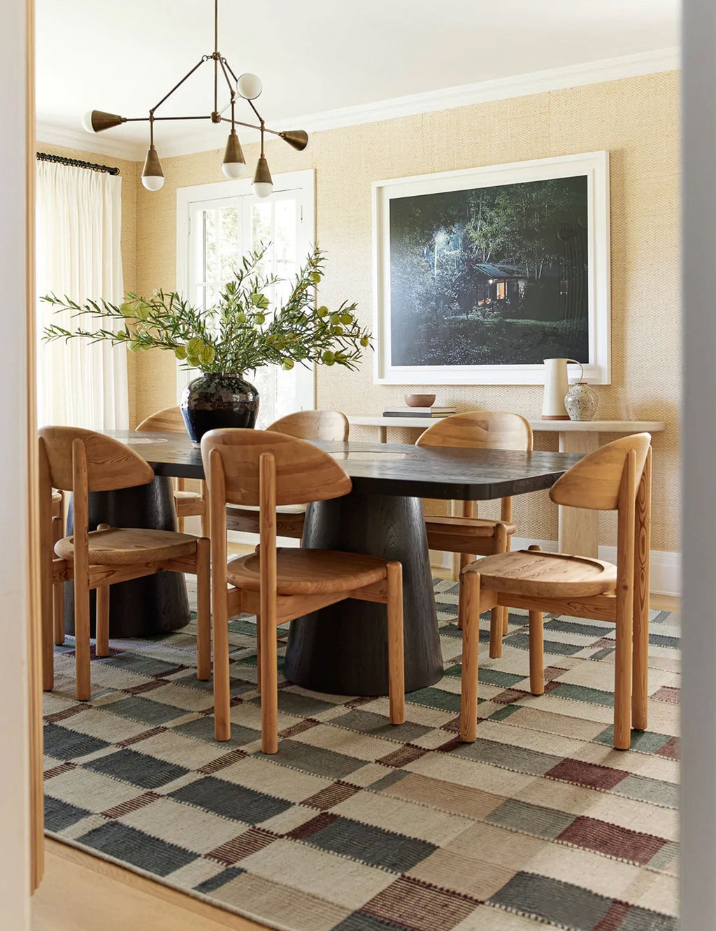 Tapis en laine tissée à plat Marli par Nina Freudenberger