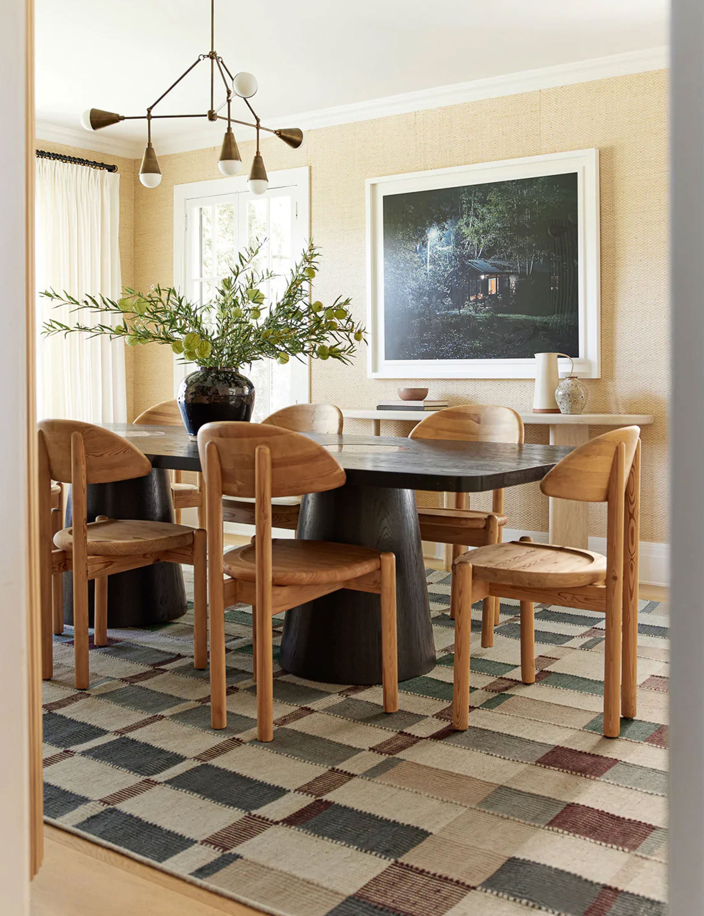 Tapis en laine tissée à plat Marli par Nina Freudenberger