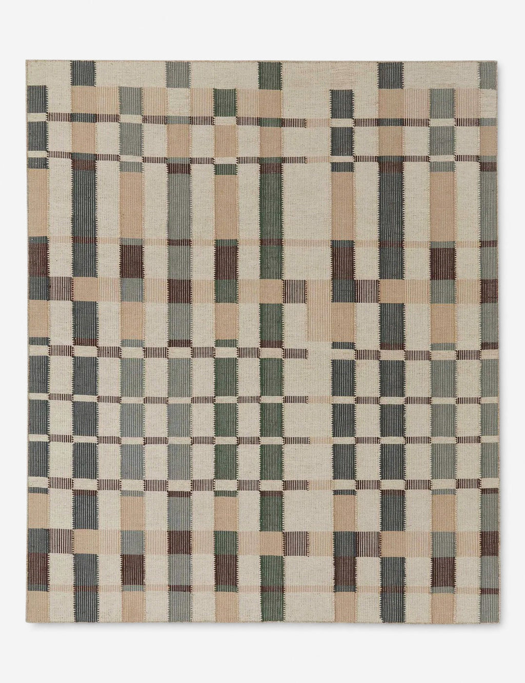 Tapis en laine tissée à plat Marli par Nina Freudenberger