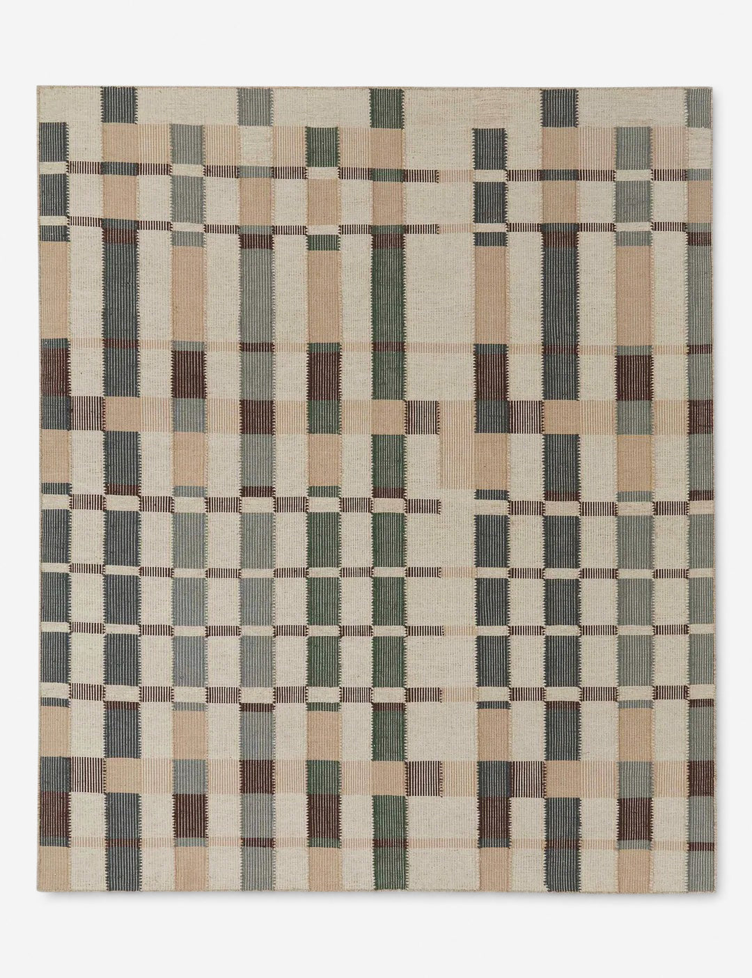 Tapis en laine tissée à plat Marli par Nina Freudenberger