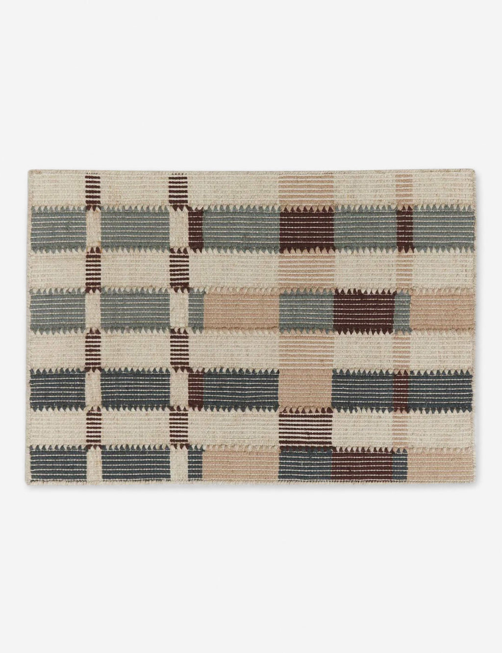 Tapis en laine tissée à plat Marli par Nina Freudenberger