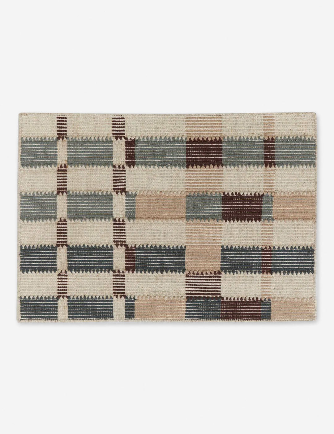 Tapis en laine tissée à plat Marli par Nina Freudenberger