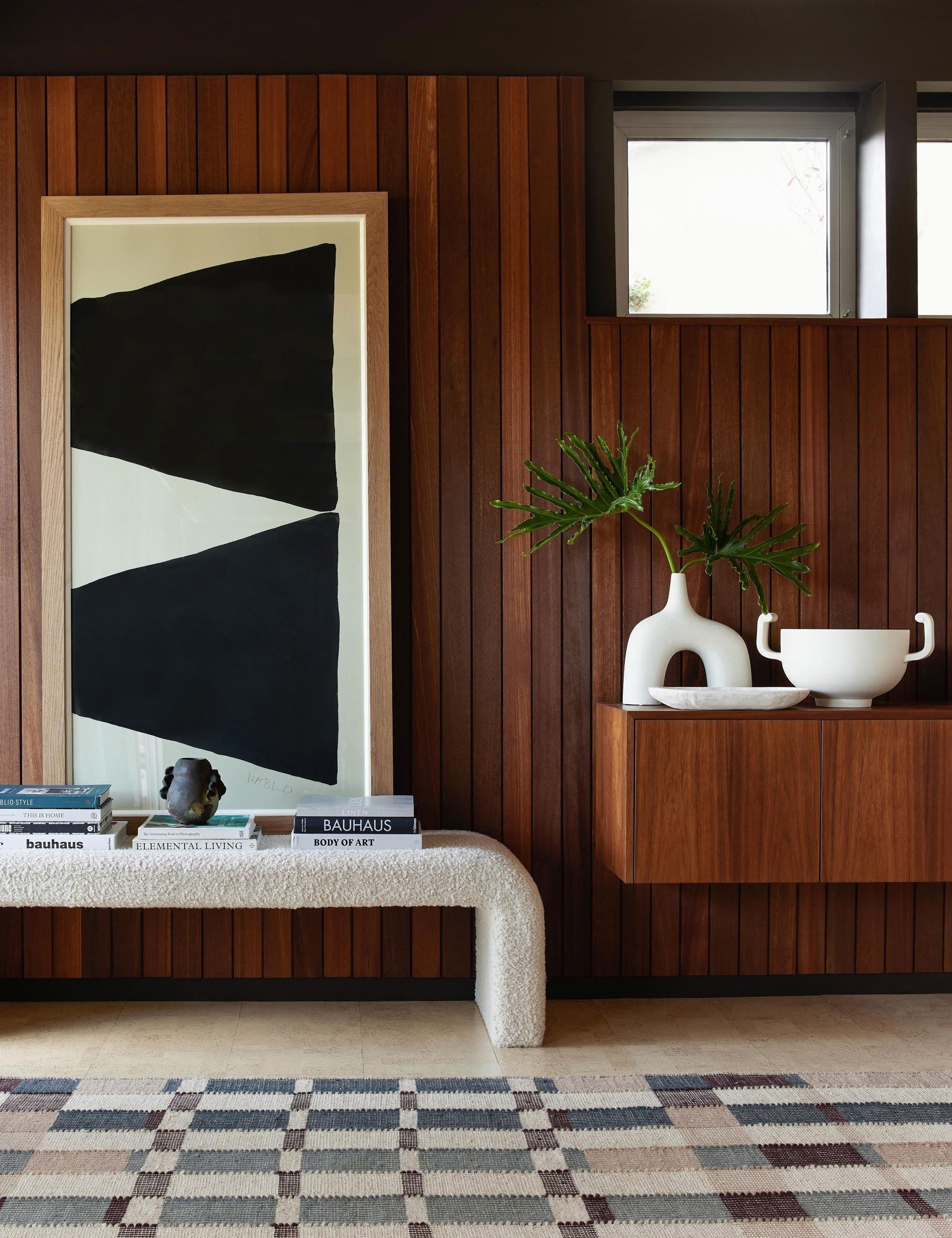 Tapis en laine tissée à plat Marli par Nina Freudenberger